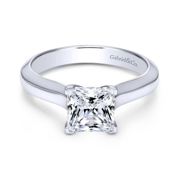 princess cut engagement ring solitaire