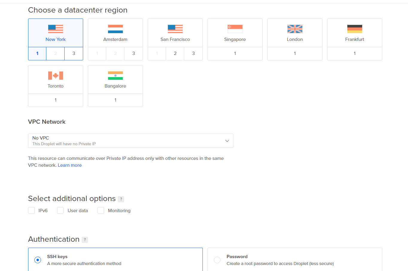 Opção de localização e autenticação em nosso servidor