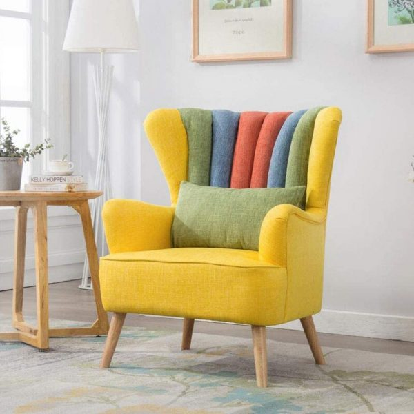 a yellow chair