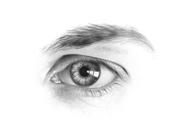 men eye sketching