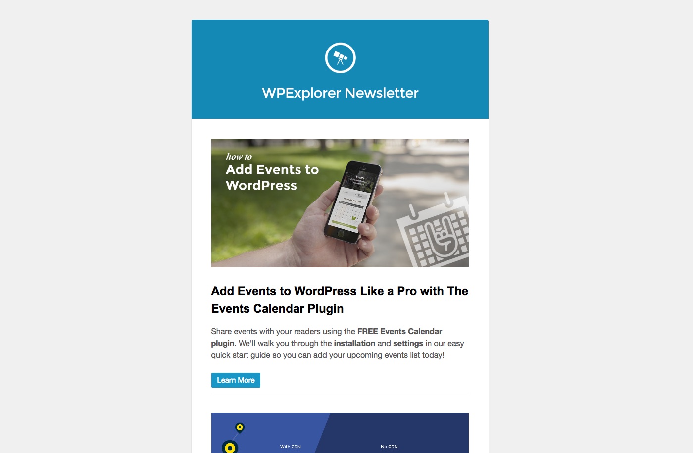Newsletter criada com MailChimp