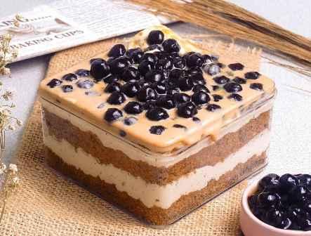 A cake with blueberries on top

Description automatically generated with medium confidence