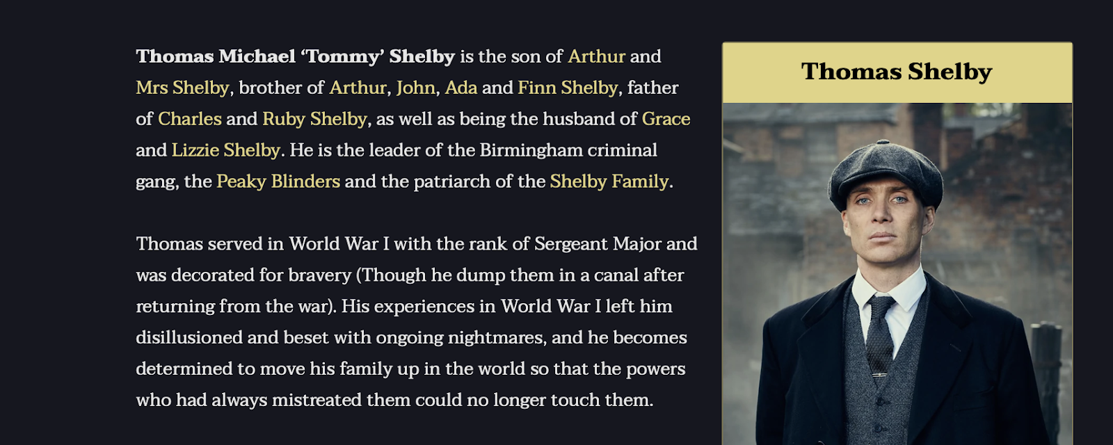 Aberama Gold, Peaky Blinders Wiki