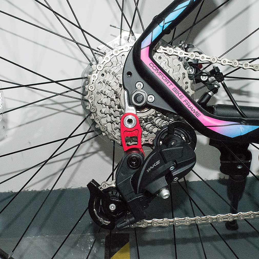 You may need to tighten a mountain bike chain derailleur if your chain keeps falling off or if you struggle to select the gear that you need to be in.