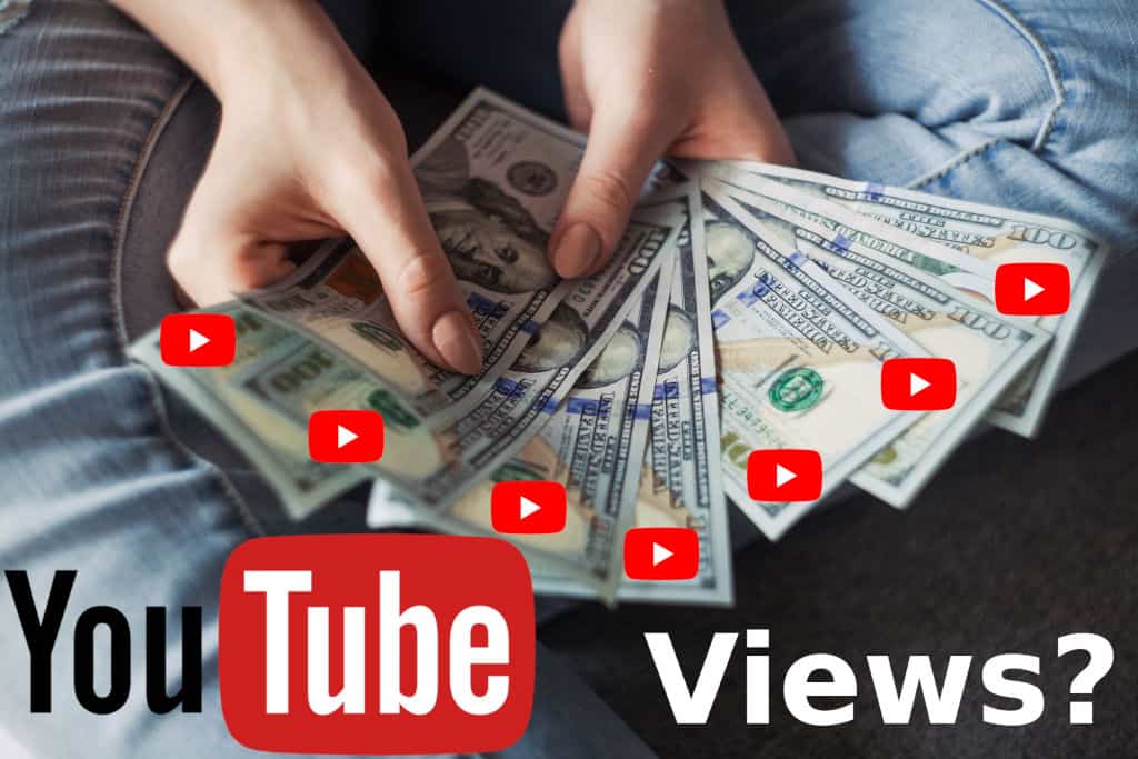 100 dollars américains avec le logo Youtube pour gagner de l’argent