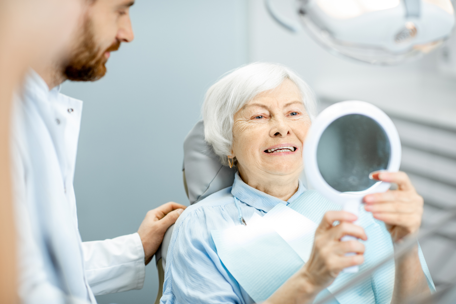 senior dental care - dentures 