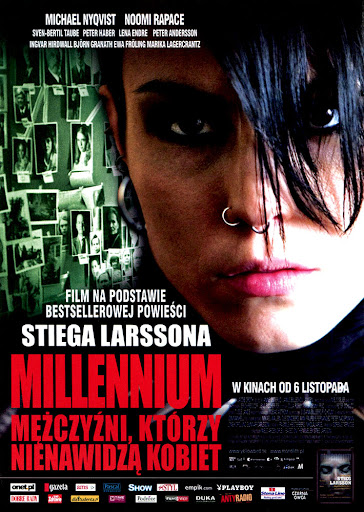 Przód ulotki filmu 'Millenium: Mężczyźni, Którzy Nienawidzą Kobiet'