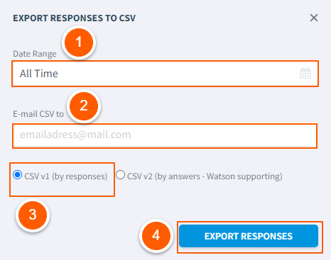 Export Responses to CSV