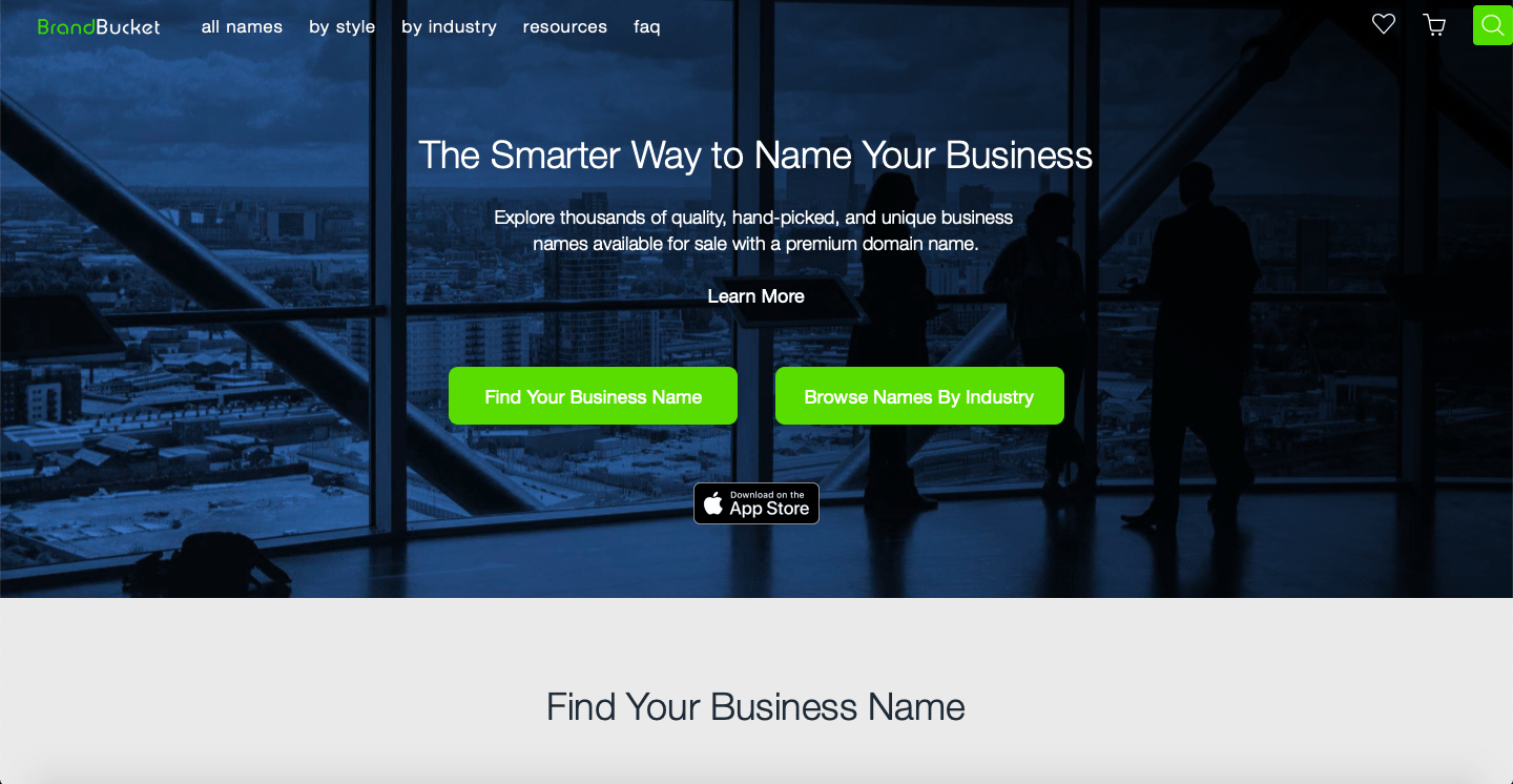 BrandBucket Business Name Generator