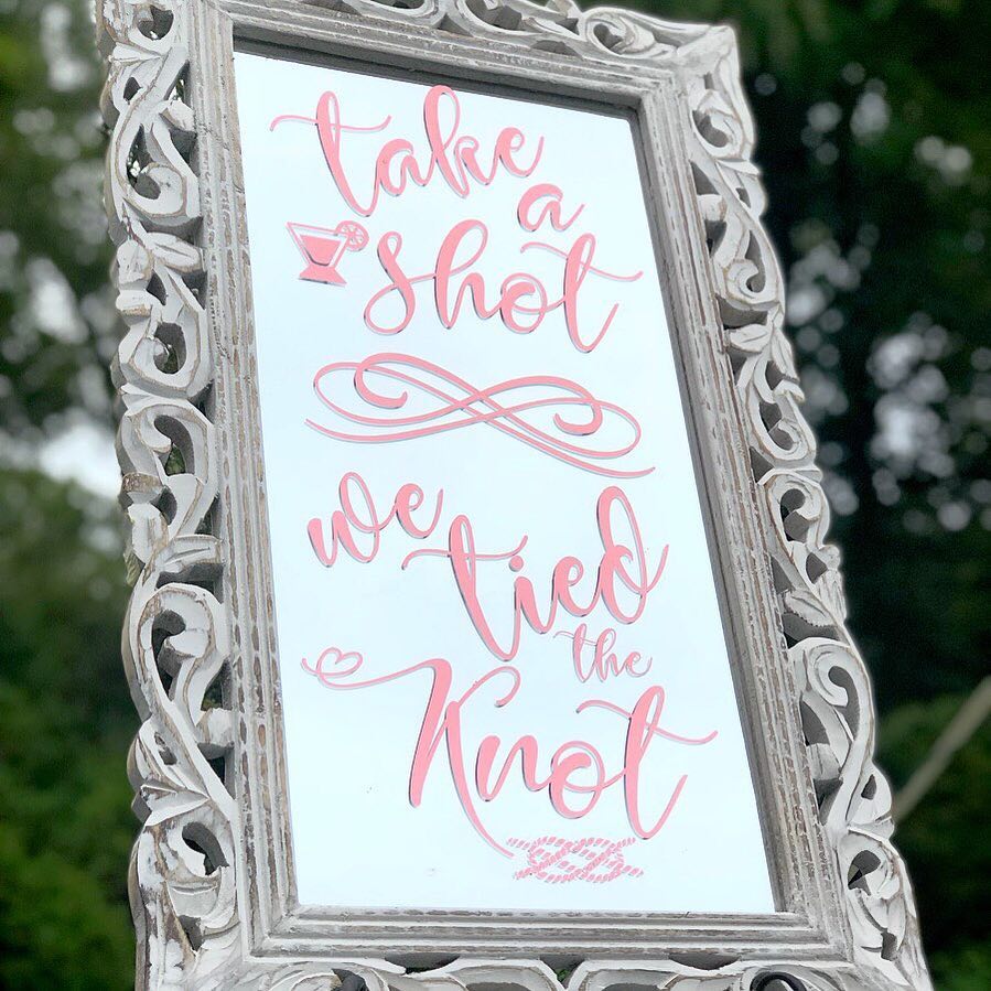 frame decorated with craft vinyl
