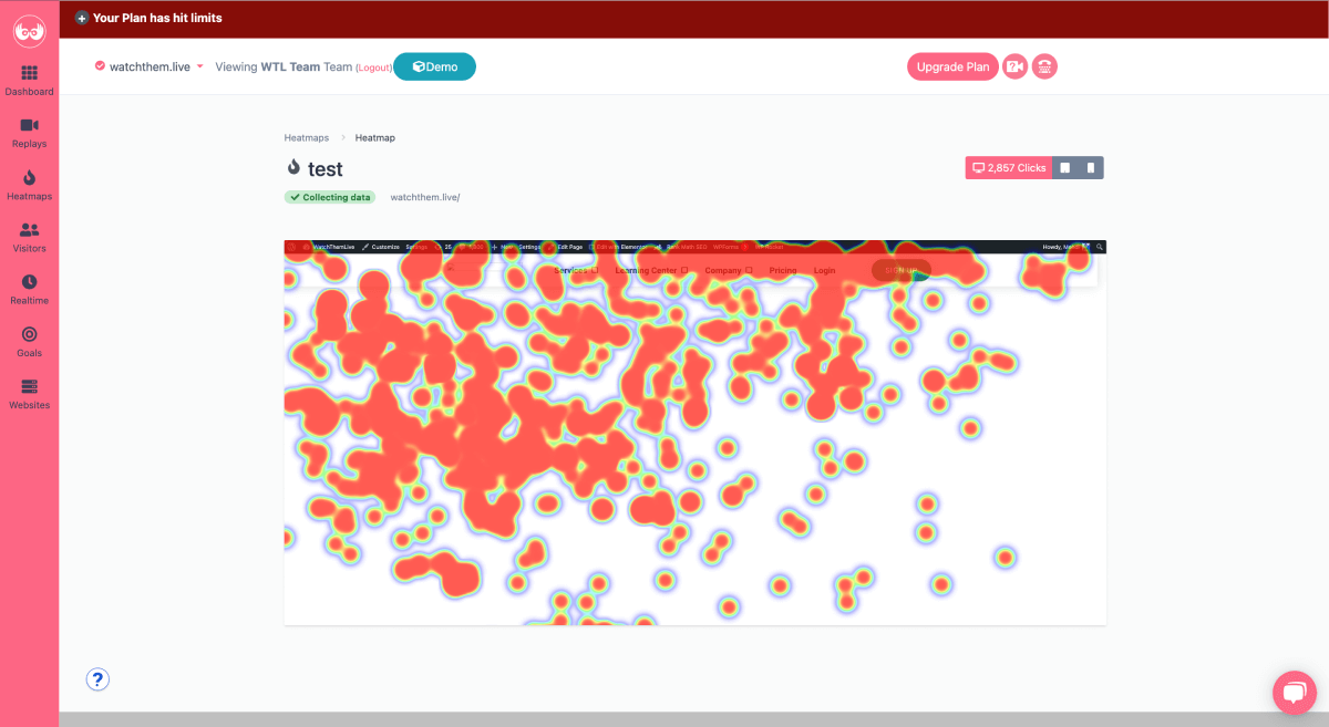 WatchThemLive Heatmaps