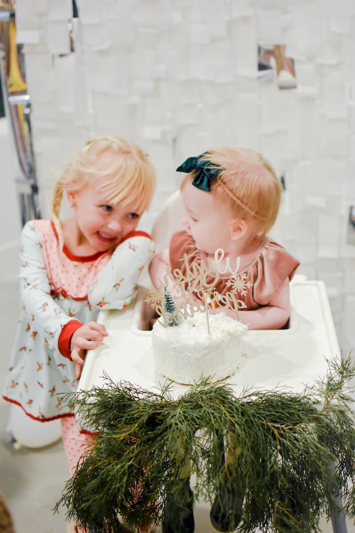 Winter Cake Smash from a Winter ONEderland 1st Birthday Party on Kara's Party Ideas | KarasPartyIdeas.com (14)