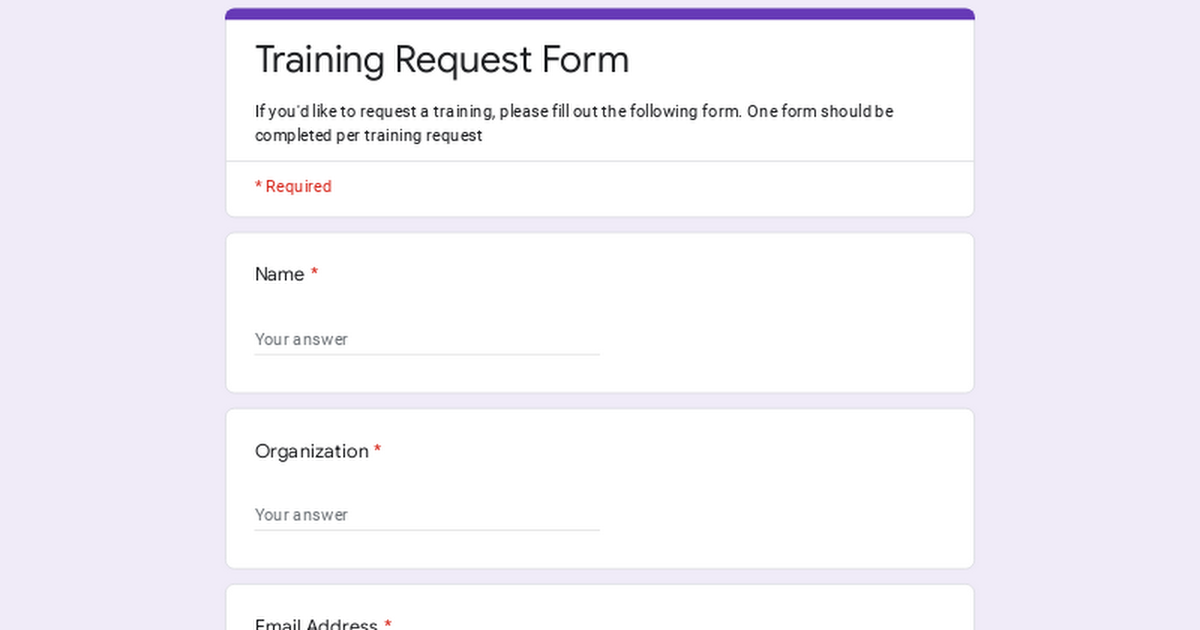 training-request-form