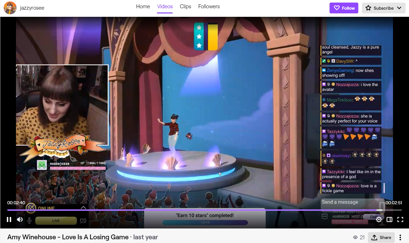 Twitch Sings: Love Is A Losing Game by Amy Whinehouse 