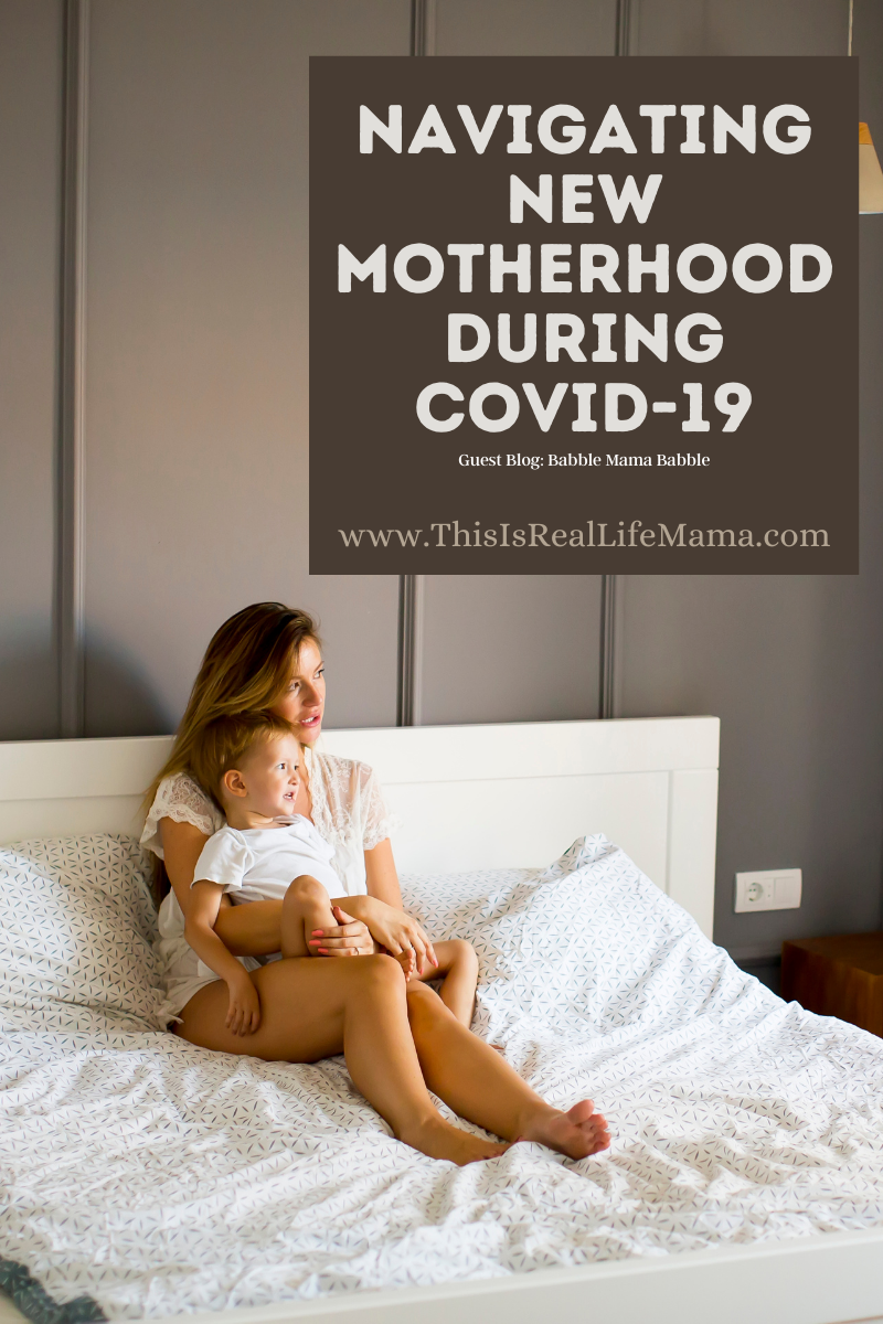 navigating new motherhood during covid-19 pinterest pin