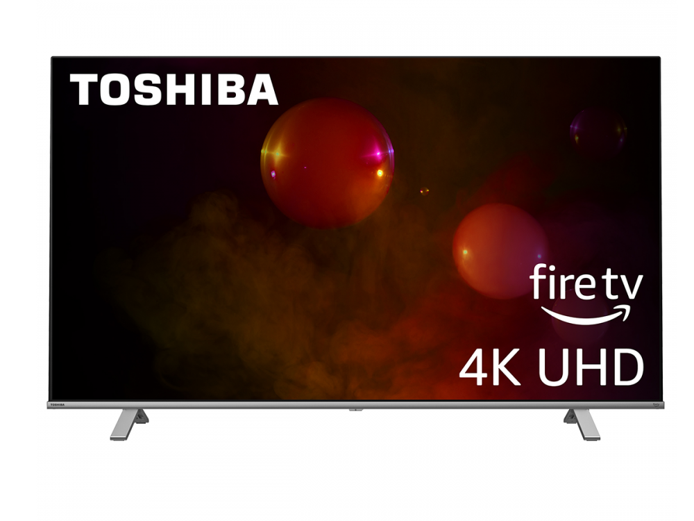 Frontal vie of the Toshiba C350 43" 4K Fire TV.
