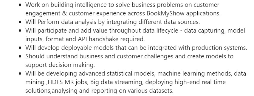 Machine Learning Engineer vs Data Scientist: Data Scientist Job Description