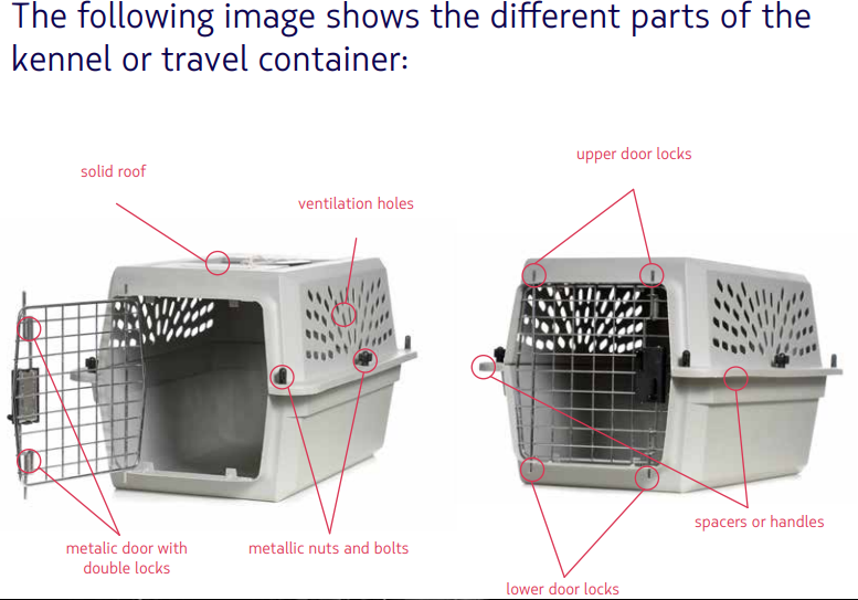 Pet Carrier requirement on Latam airlines. 