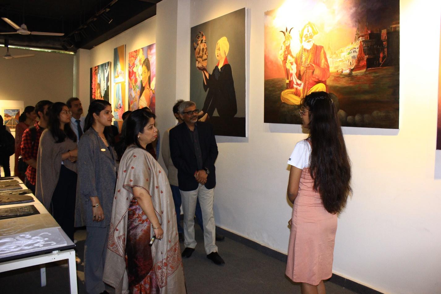 Pratibimb- An Art Exhibition at Sushant University