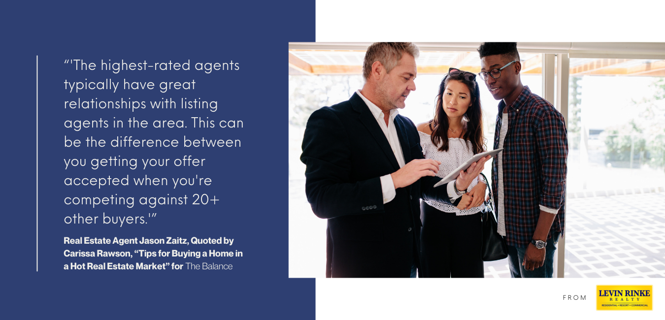 Examine each agent's knowledge of the local market.