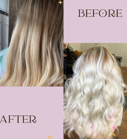 
bleach bath hair before and after