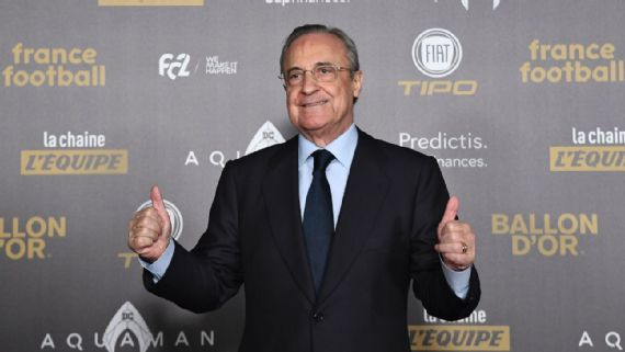 Real Madrid president: Football losing battle with U.S. sports, calls for ESL revival. According to Florentino Perez, football is "ill"