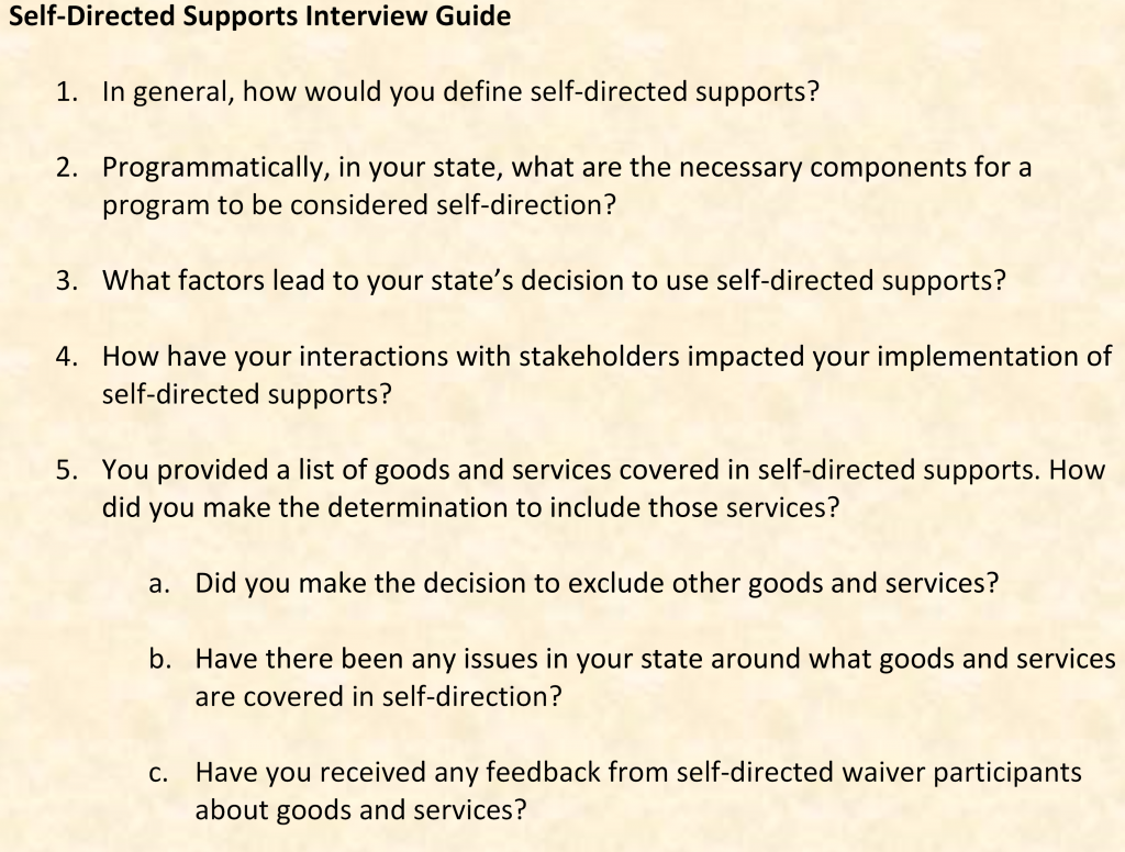 Interview guide example
