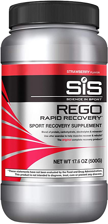 SCIENCE IN SPORT REGO Rapid Recovery, Post Workout Protein Drink, 23g Carbohydrates & Electrolytes with Vitamins, 20g Soy Protein Isolate, Full Spectrum of Nutrients, Strawberry - 1.25lbs
