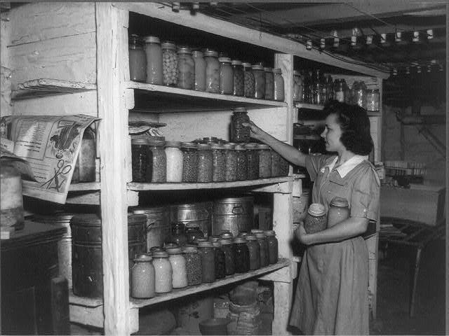 4-H Club Member Storing Food Grown in Her Garden Rockbridge County Virginia.jpg