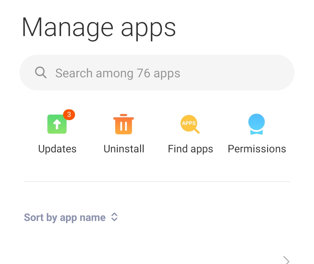 Update android app Using Settings App