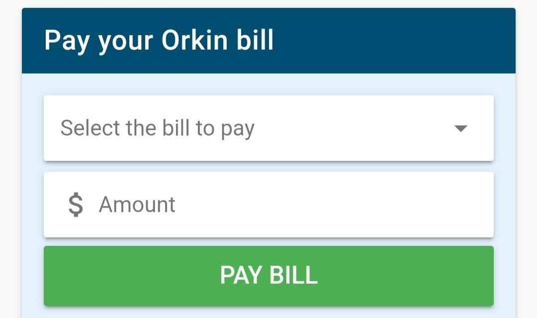 Orkin Payment Process