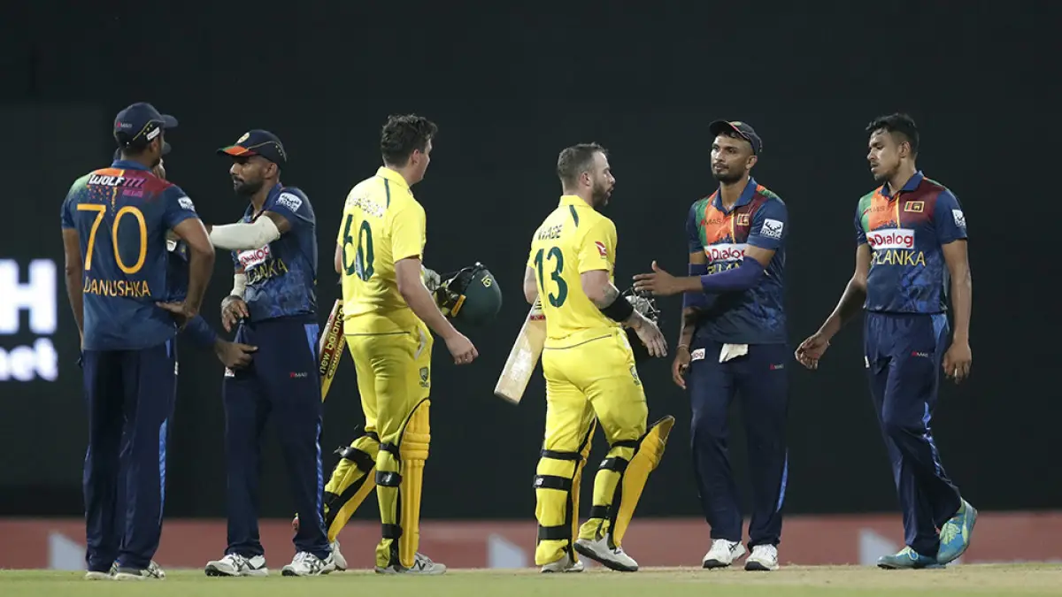 Australia defeated Sri Lanka by 3 wickets in the last game