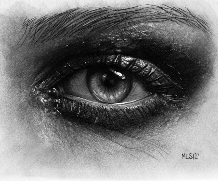 Por Amor al Arte: Hermosos dibujos de ojos hechos a lápiz.