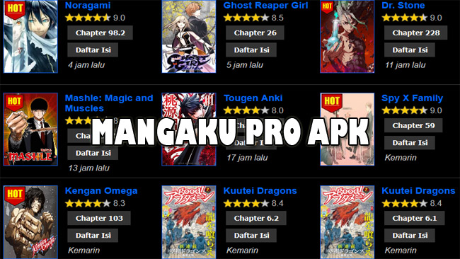 Mangaku Pro APK : Download Komik Bahasa Indonesia Lengkap