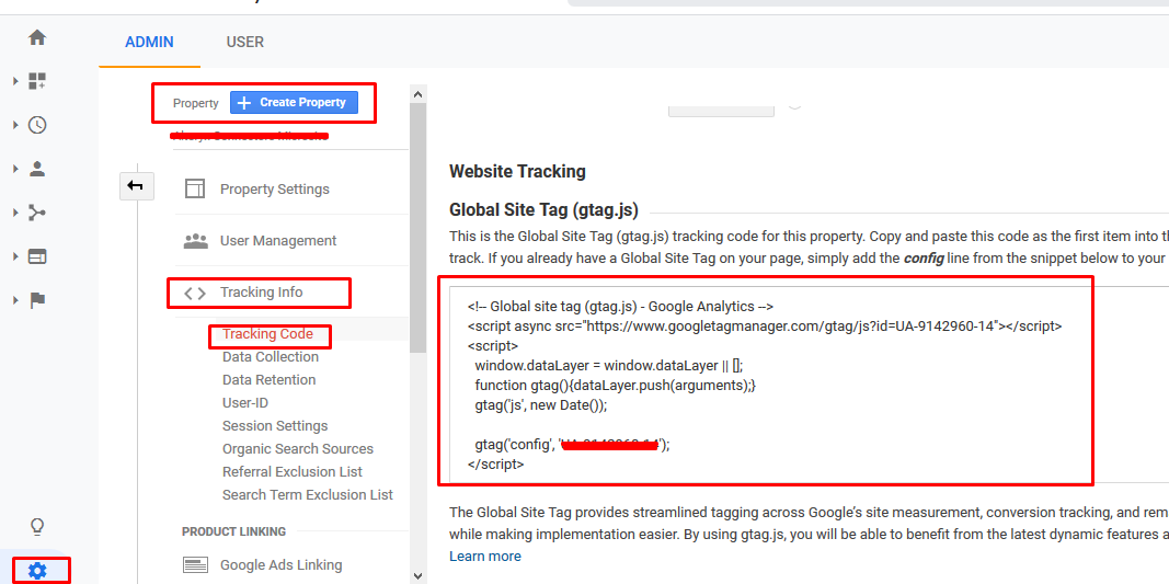 google analytics tracking code