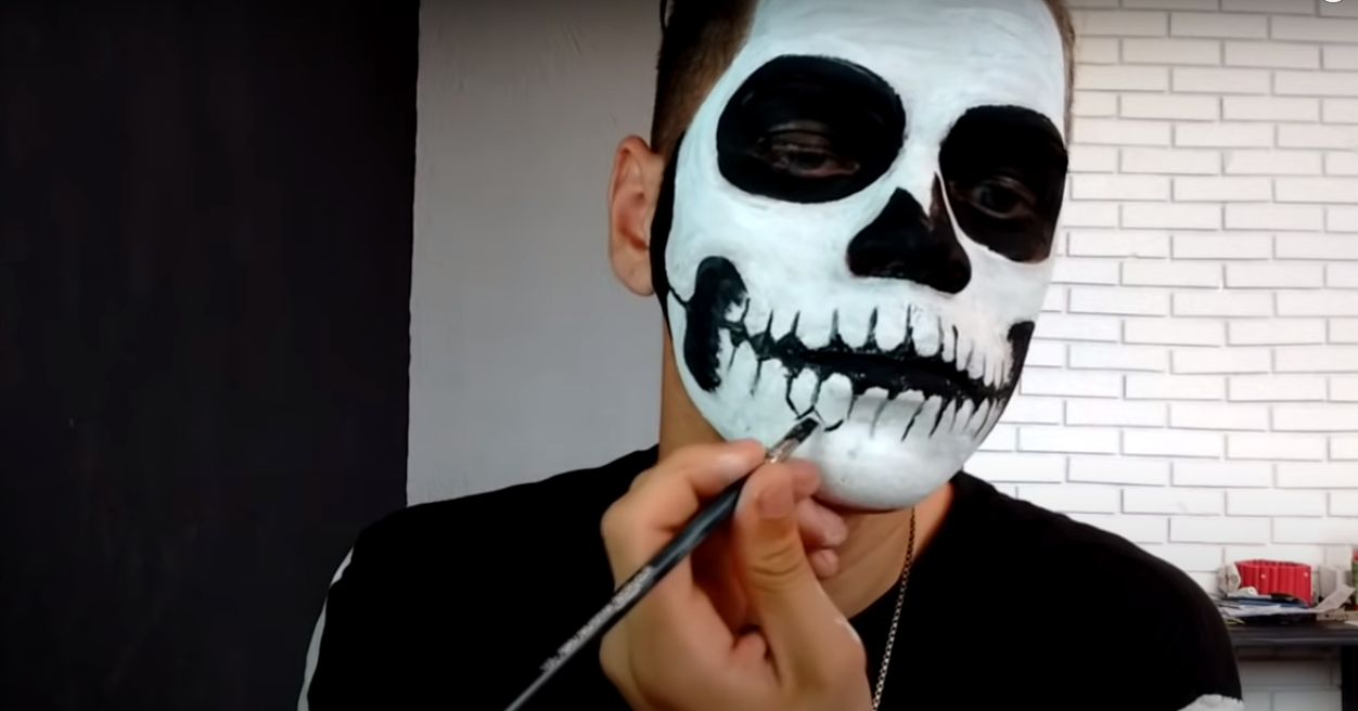 maquiagem de halloween tutorial simples