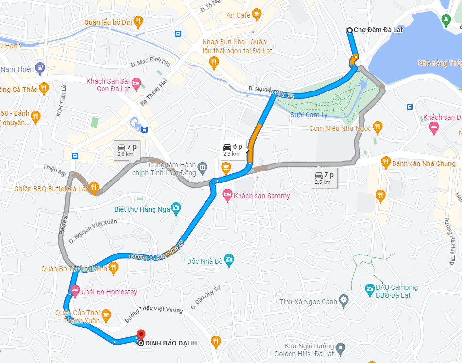 Hướng dẫn đường đi đến Dinh Bảo Đại 3