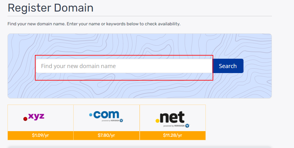 How to register a domain at Truehost.com