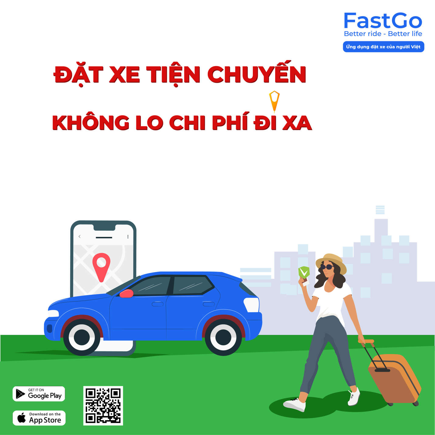 ứng dụng gọi xe của Việt Nam - fastgo app