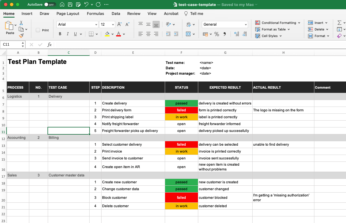 software test case