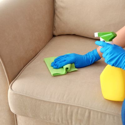 Baking Soda to Clean a leather sofa at home