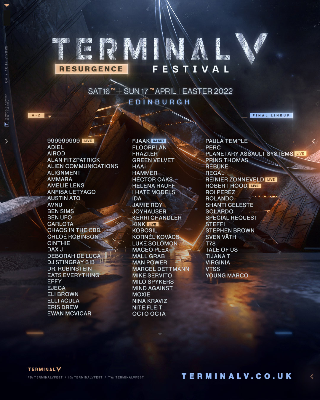 Terminal V Lineup