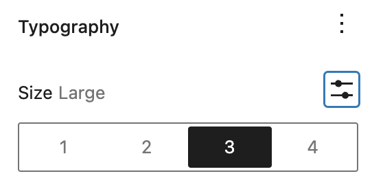 Font size setting in the Post Excerpt block