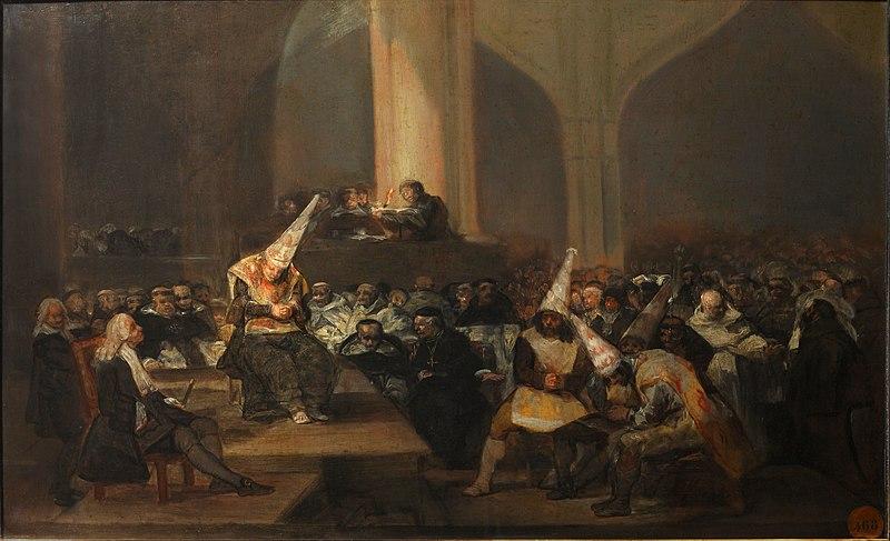 Francisco Goya, Tribunal de la inquisición.