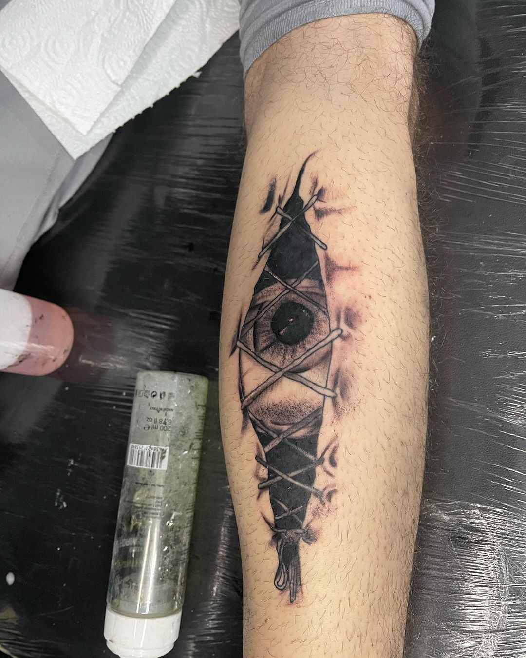 Eye Wound Up Tattoo