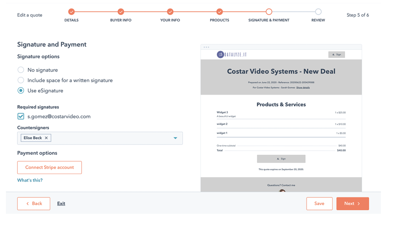 Cotações HubSpot