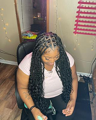 Bohemian Knotless Box Braids