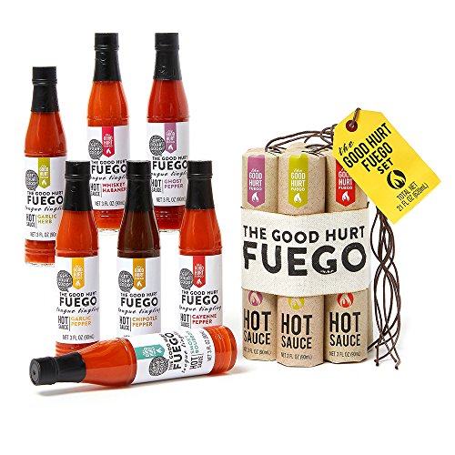 Thoughtfully Gifts, The Good Hurt Fuego: A Hot Sauce Gift Set for Hot...