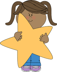 girl holding star