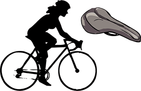 When choosing a saddle for an aerodynamic riding position look for a light and narrow saddle for freedom of movement when riding your mountain bike. 